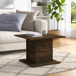 Engineered Wood Coffee Table in Smoked Oak Finish