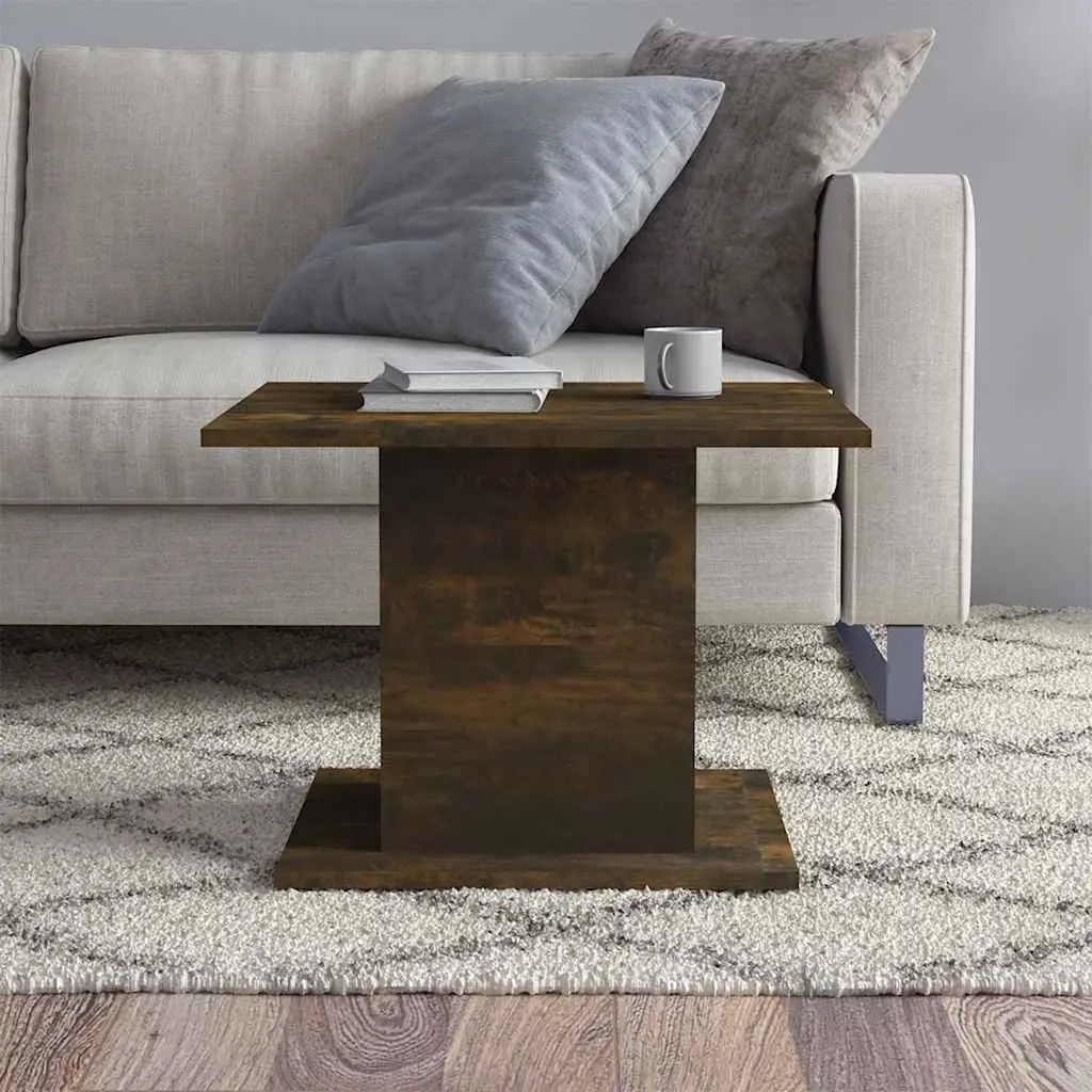 Engineered Wood Coffee Table in Smoked Oak Finish