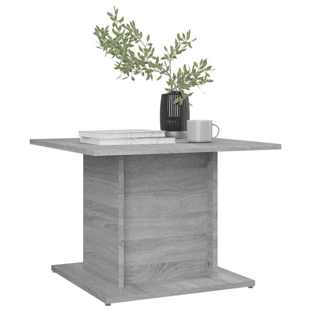 Coffee Table Engineered Wood 55.5 x 55.5 x 40 cm Grey