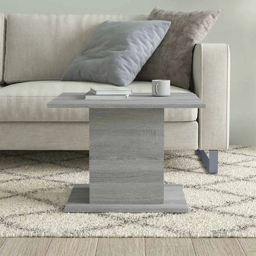 Coffee Table Engineered Wood 55.5 x 55.5 x 40 cm Grey
