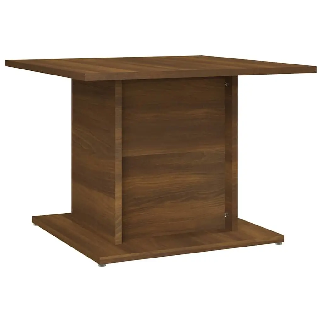 Coffee Table Engineered Wood 55.5 x 55.5 x 40 cm Brown Oak