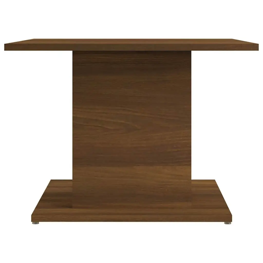 Coffee Table Engineered Wood 55.5 x 55.5 x 40 cm Brown Oak