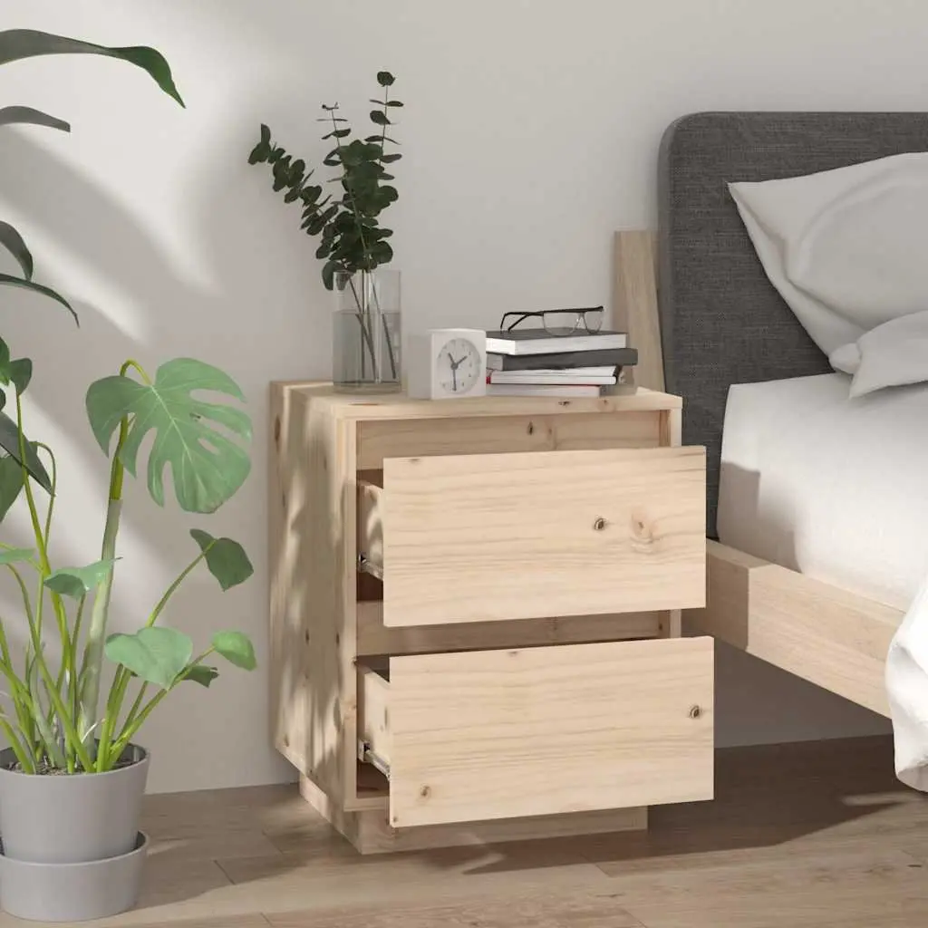 Bedside Cabinets 2 pcs 40x35x50 cm Brown Side Tables Storage Nightstand