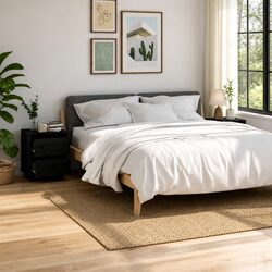 Modern Black Bedside Cabinets – Durable Storage Solution