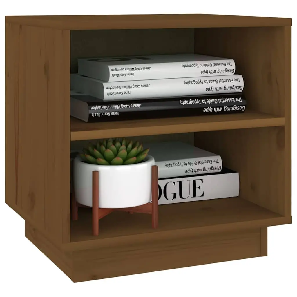 Brown Wooden Bedside Cabinet for Bedroom Essentials