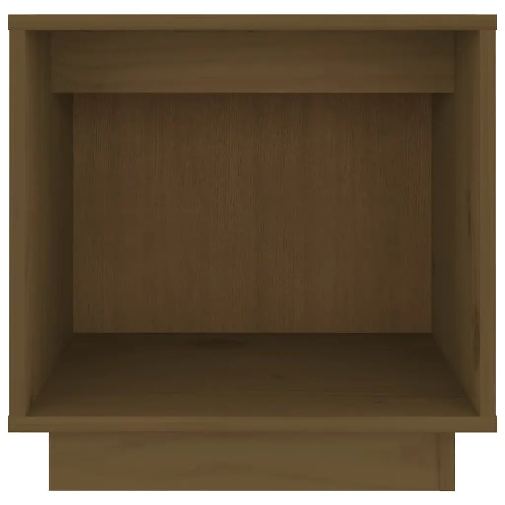 Brown Wooden Bedside Cabinet with Storage