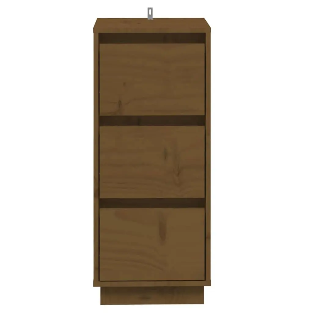 Honey Brown Solid Wood Sideboard Cabinet