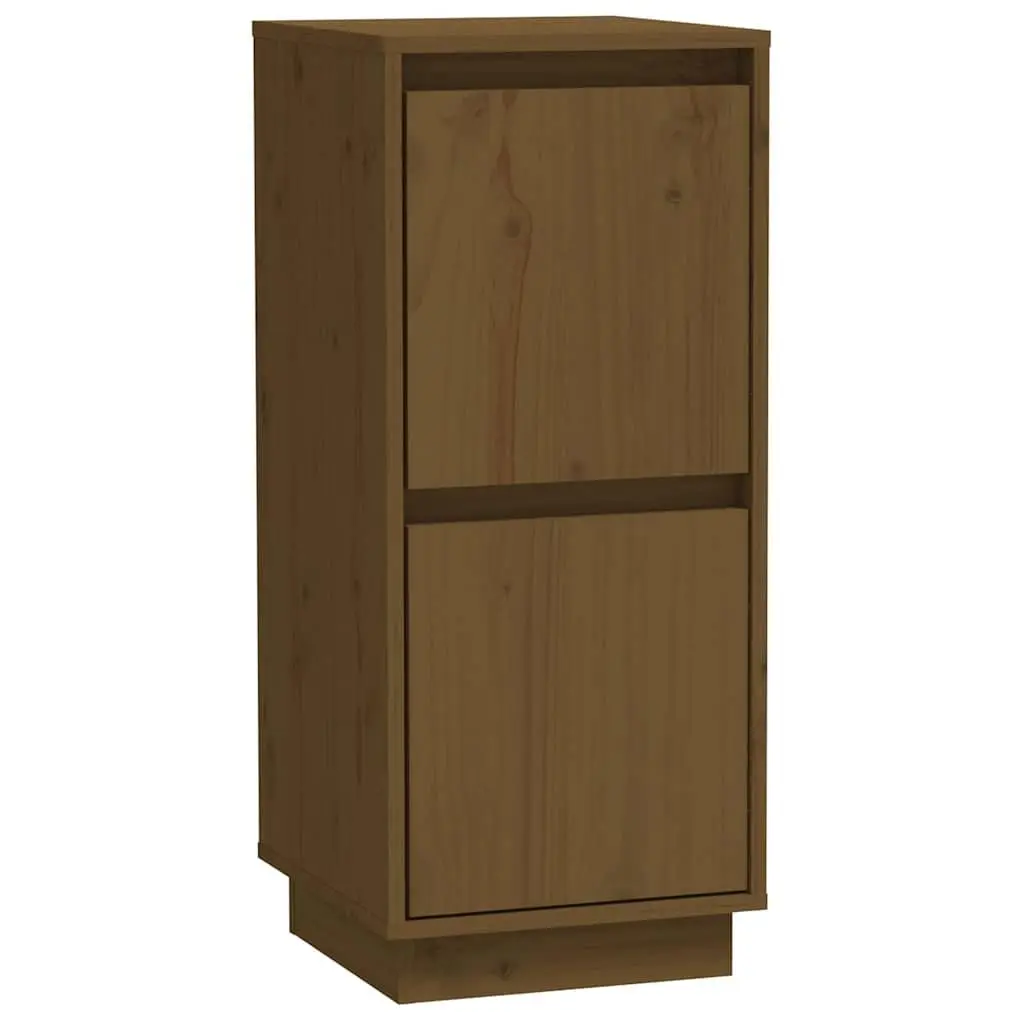 Solid Wood Sideboard Cabinet 2-Door Unit Honey Brown