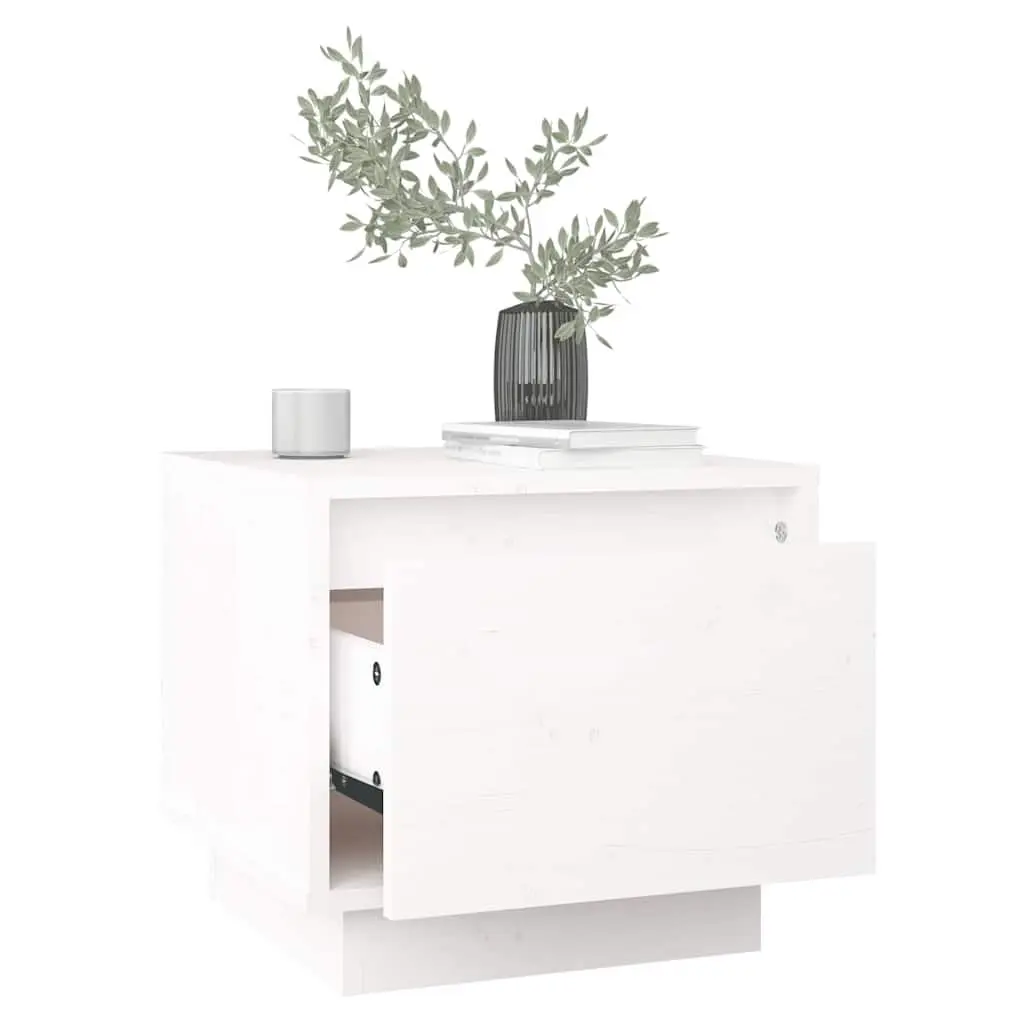 Bedside Cabinets 2 pcs White 35x34x32 cm Side Tables Storage Nightstand