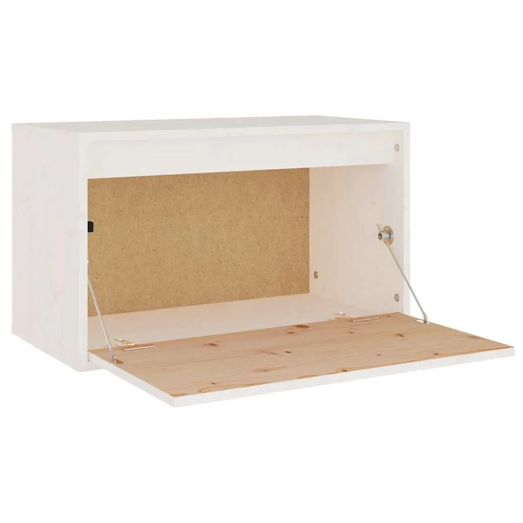 White Floating Shelving Unit Wall Cabinet for Storage