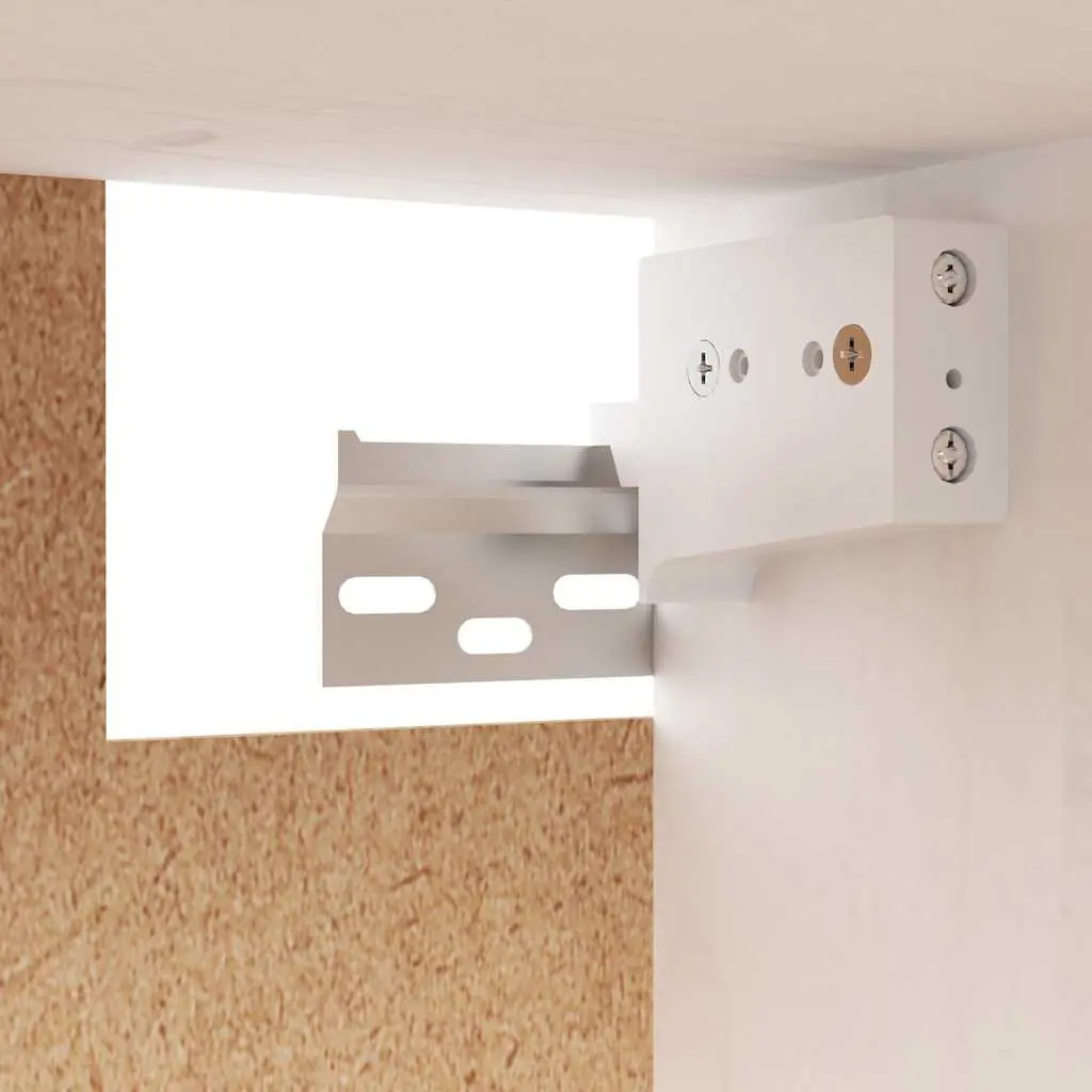 White Floating Shelving Unit Wall Cabinet for Storage