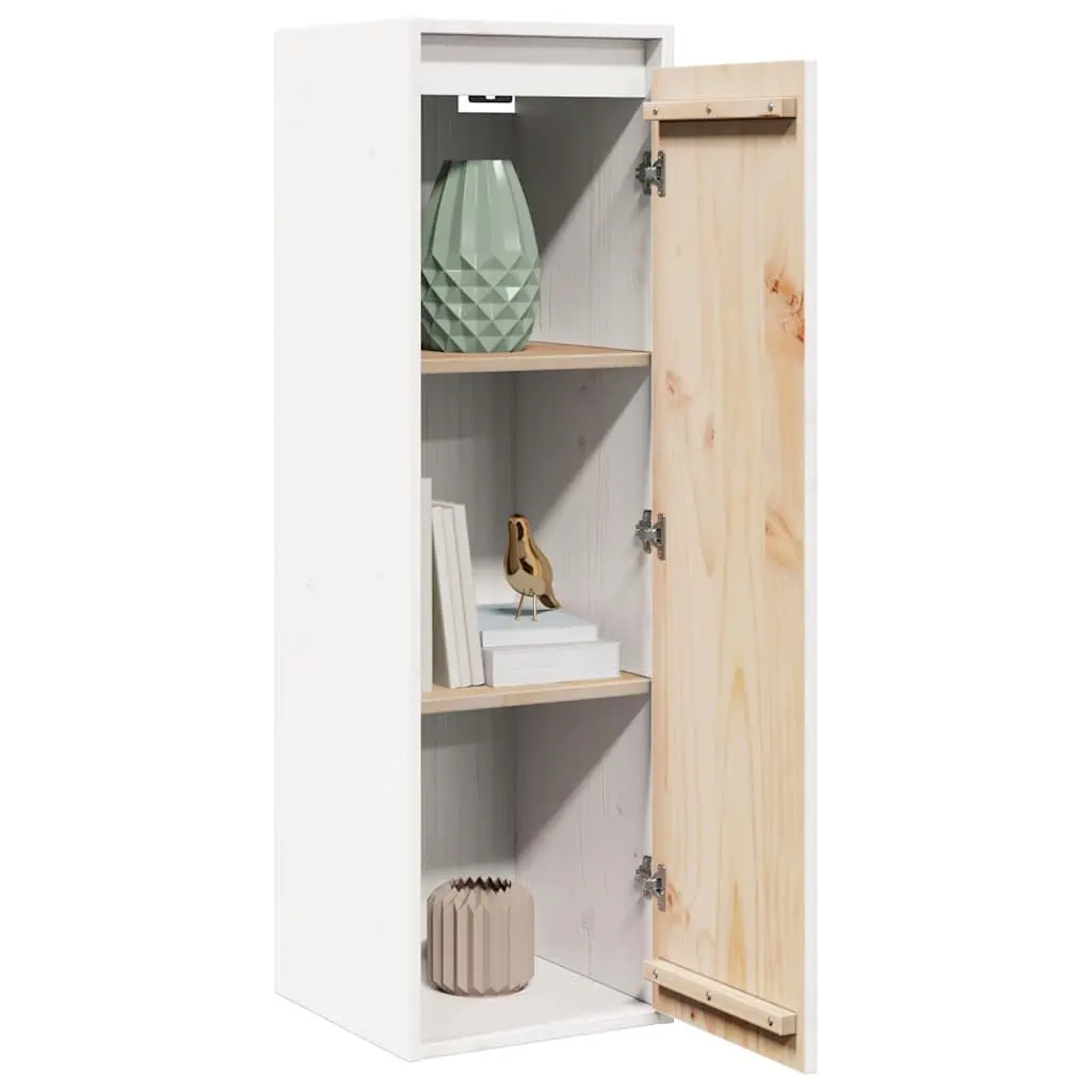 White Wall Cabinet 30x30x100 cm for Storage