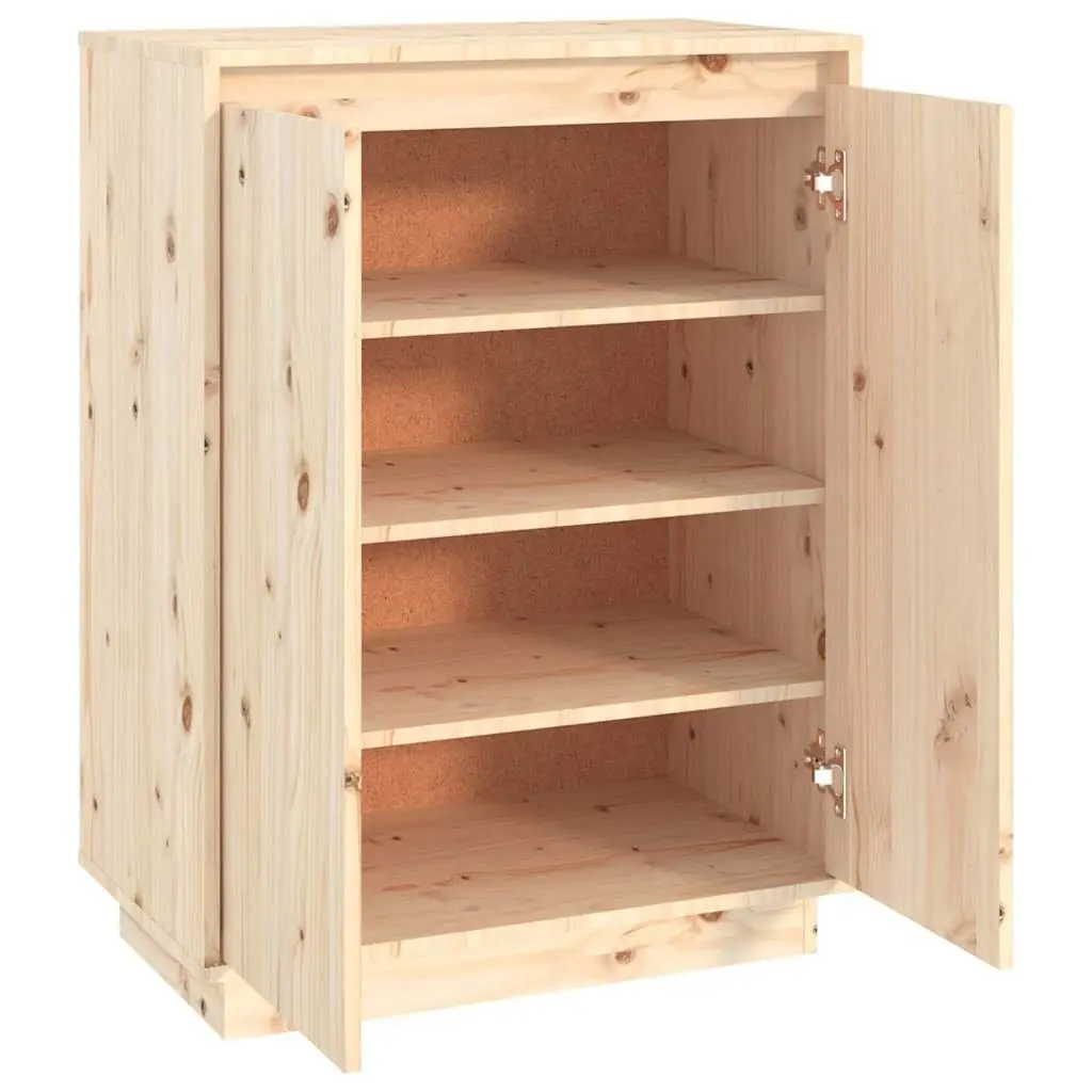 Wooden Shoe Cabinet for Footwear Organization