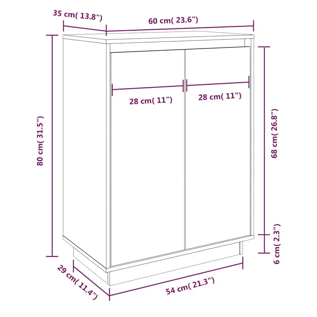 Wooden Shoe Cabinet for Footwear Organization
