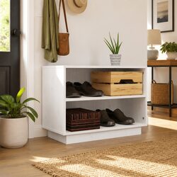 Durable Wooden Shoe Cabinet with Ample Storage Space