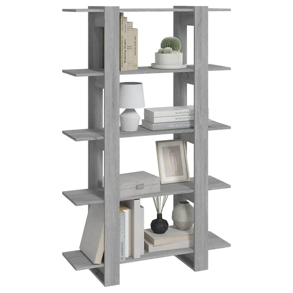 Book Cabinet Grey Sonoma Shelving Unit Room Divider Storage Organiser