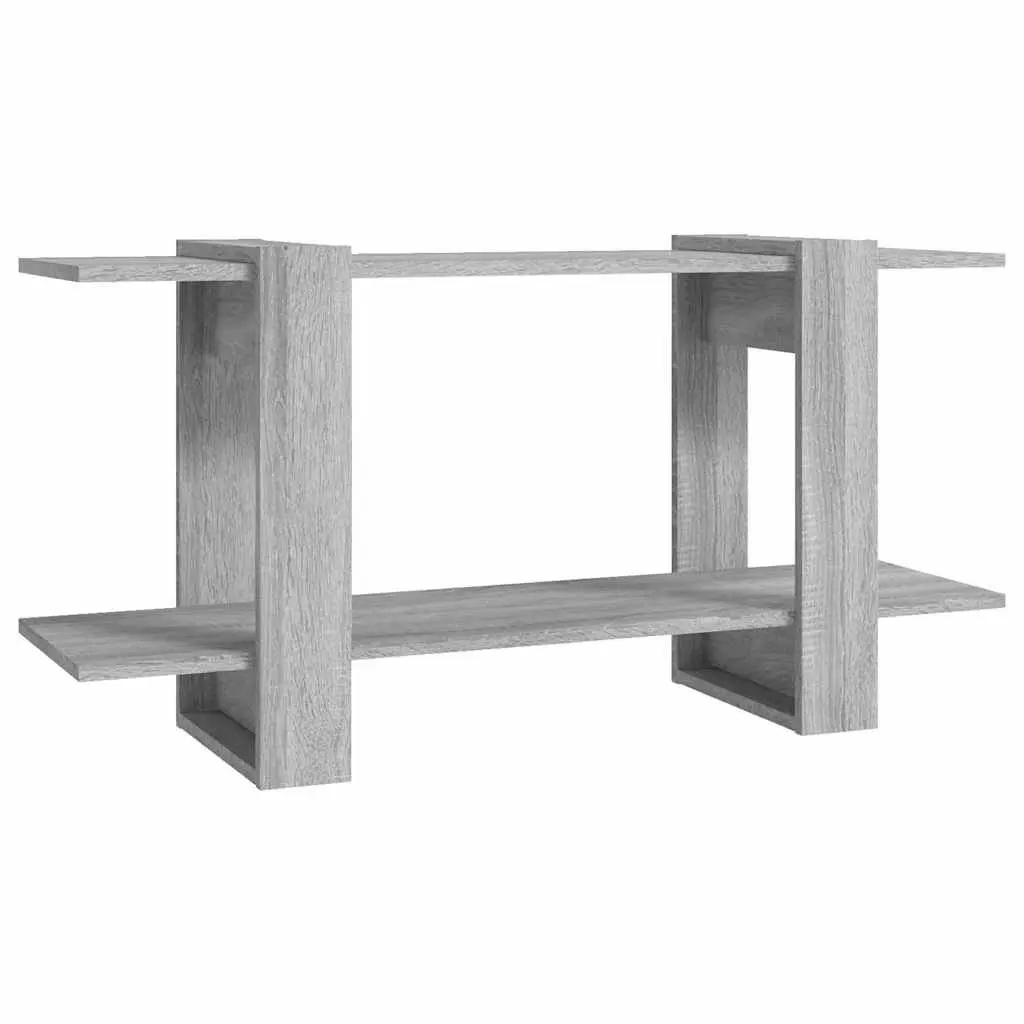 Grey Book Cabinet 100x30x51cm Storage Unit