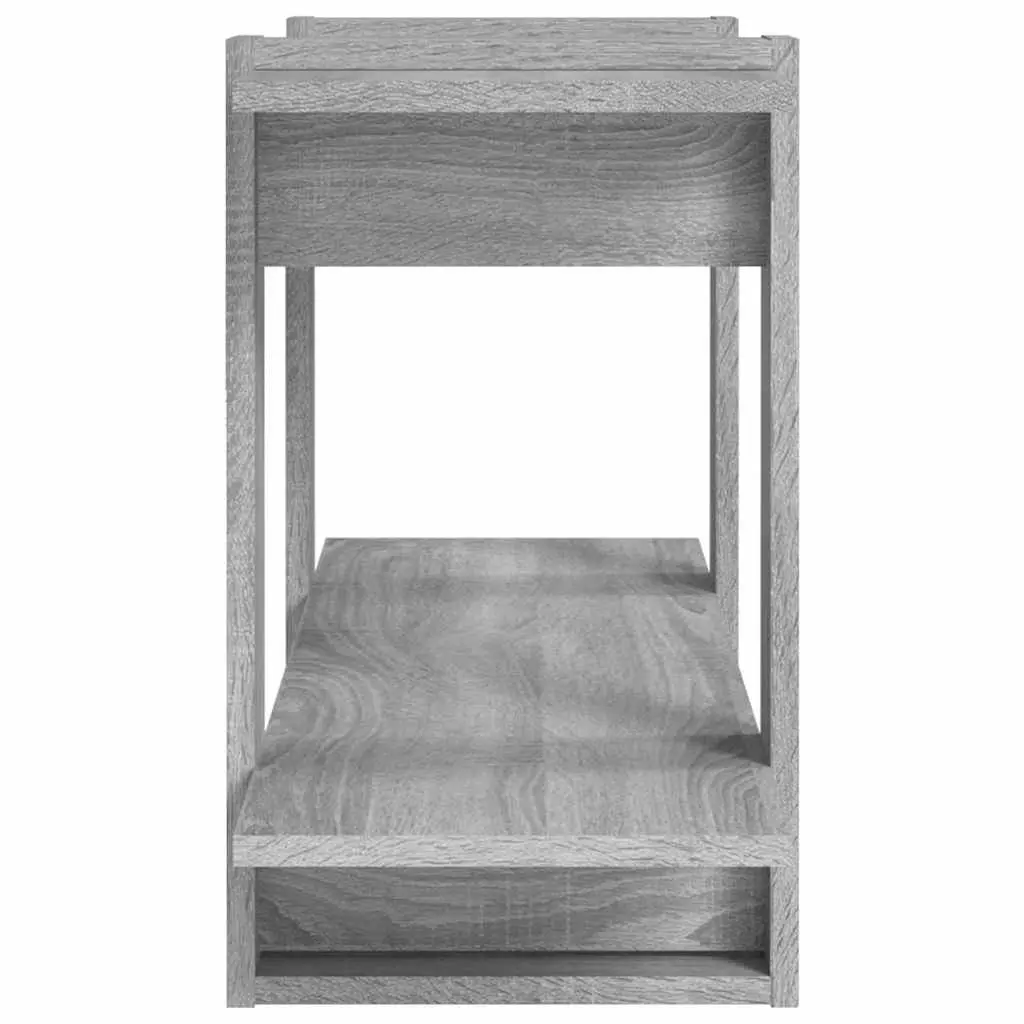 Grey Book Cabinet 100x30x51cm Storage Unit