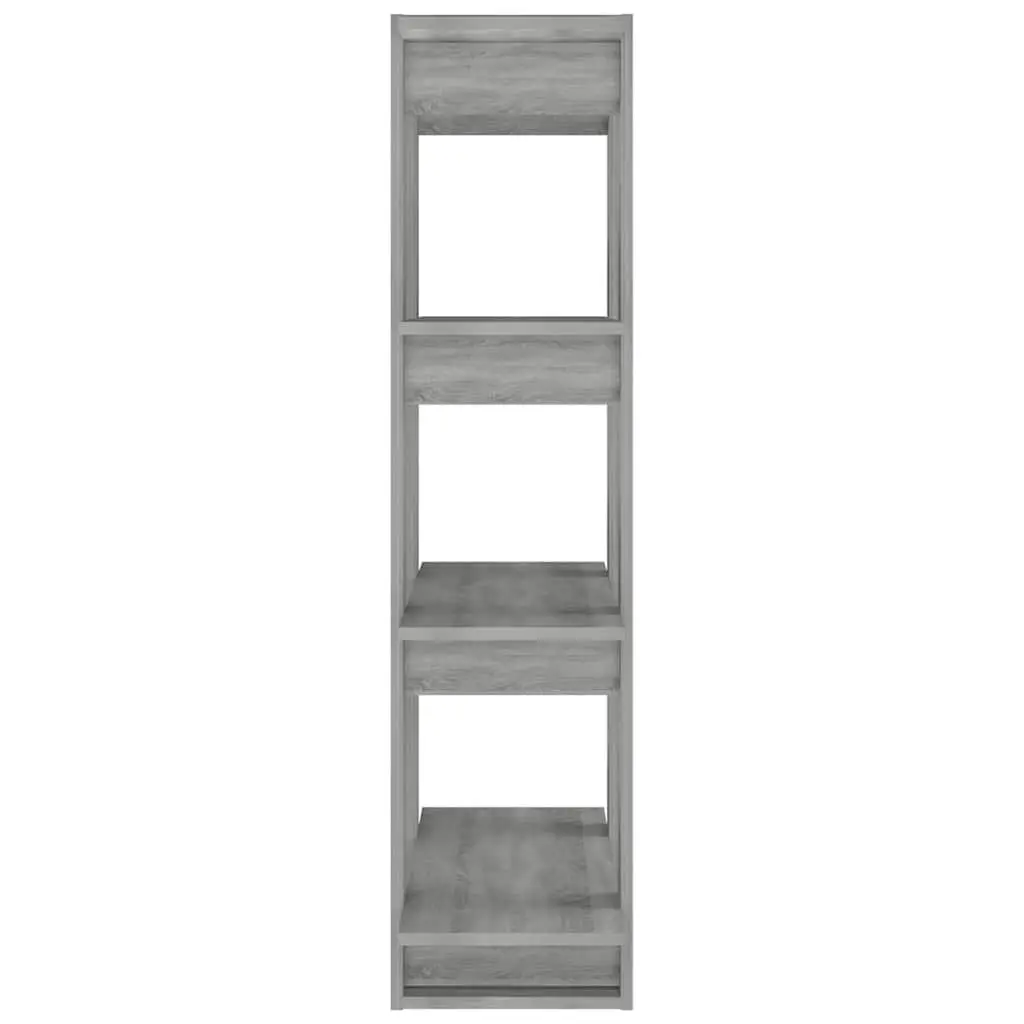 Book Cabinet Wooden 80 x 30 x 123.5 cm Grey Shelving Unit Storage Organiser