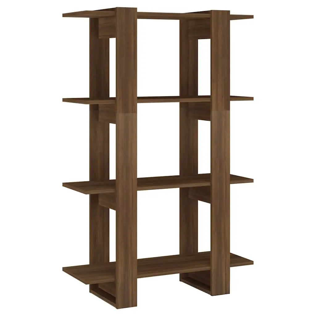 Wooden Book Cabinet with Room Divider Functionality