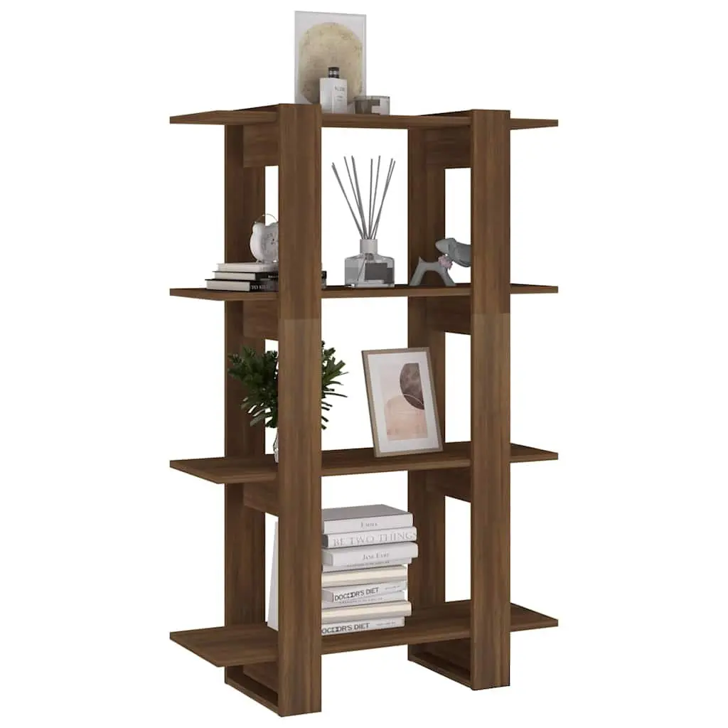 Wooden Book Cabinet with Room Divider Functionality