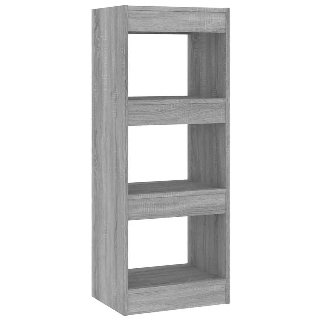 Book Cabinet Engineered Wood 40 x 30 x 103 cm Grey Sonoma Shelving Unit Storage Organiser