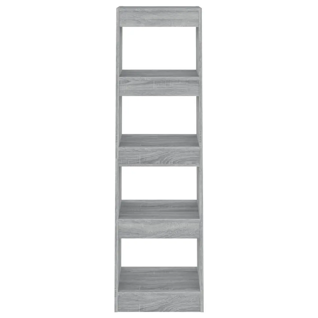 Book Cabinet Storage Unit Grey Tall Bookshelf Room Divider