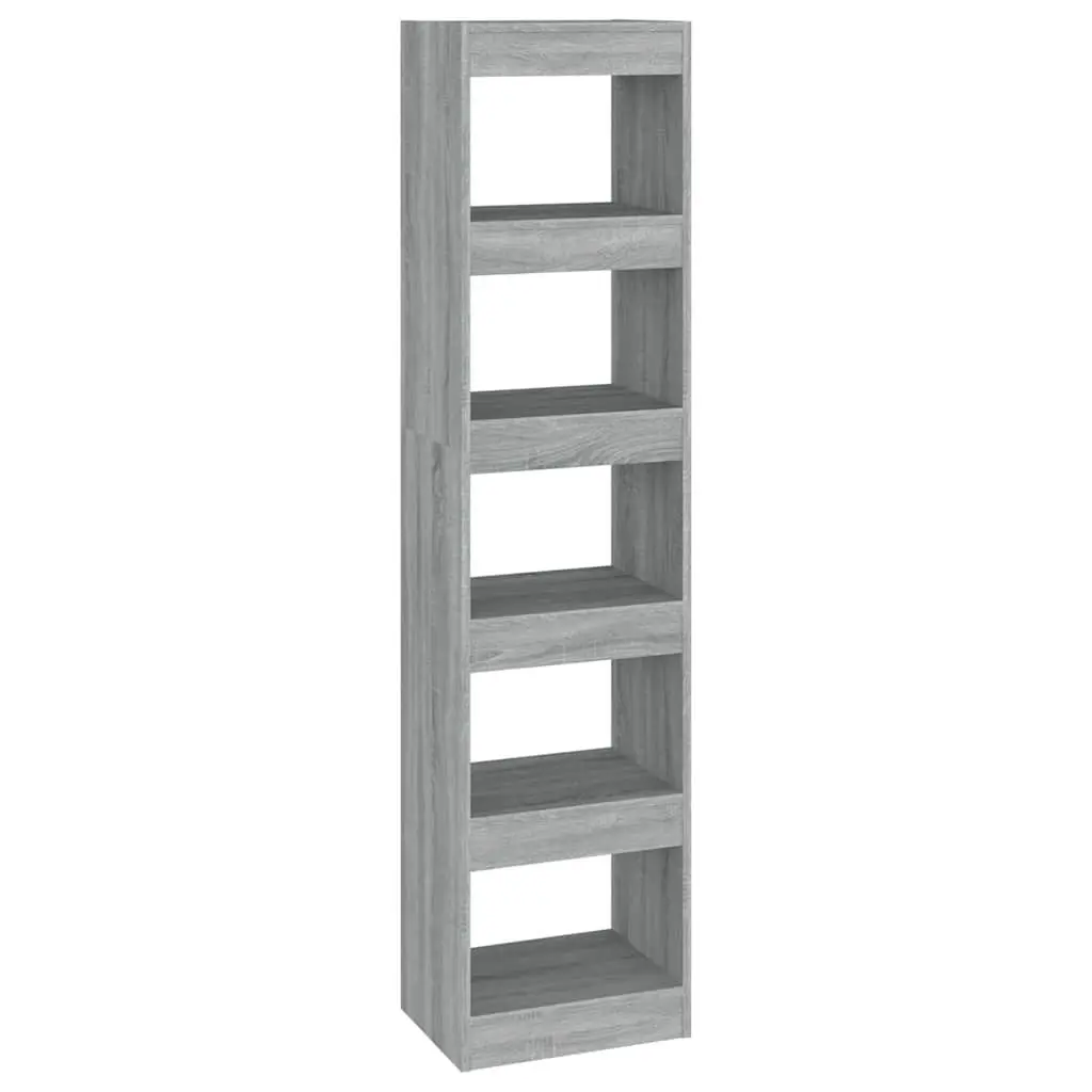 Grey Sonoma Book Cabinet with Room Divider Function