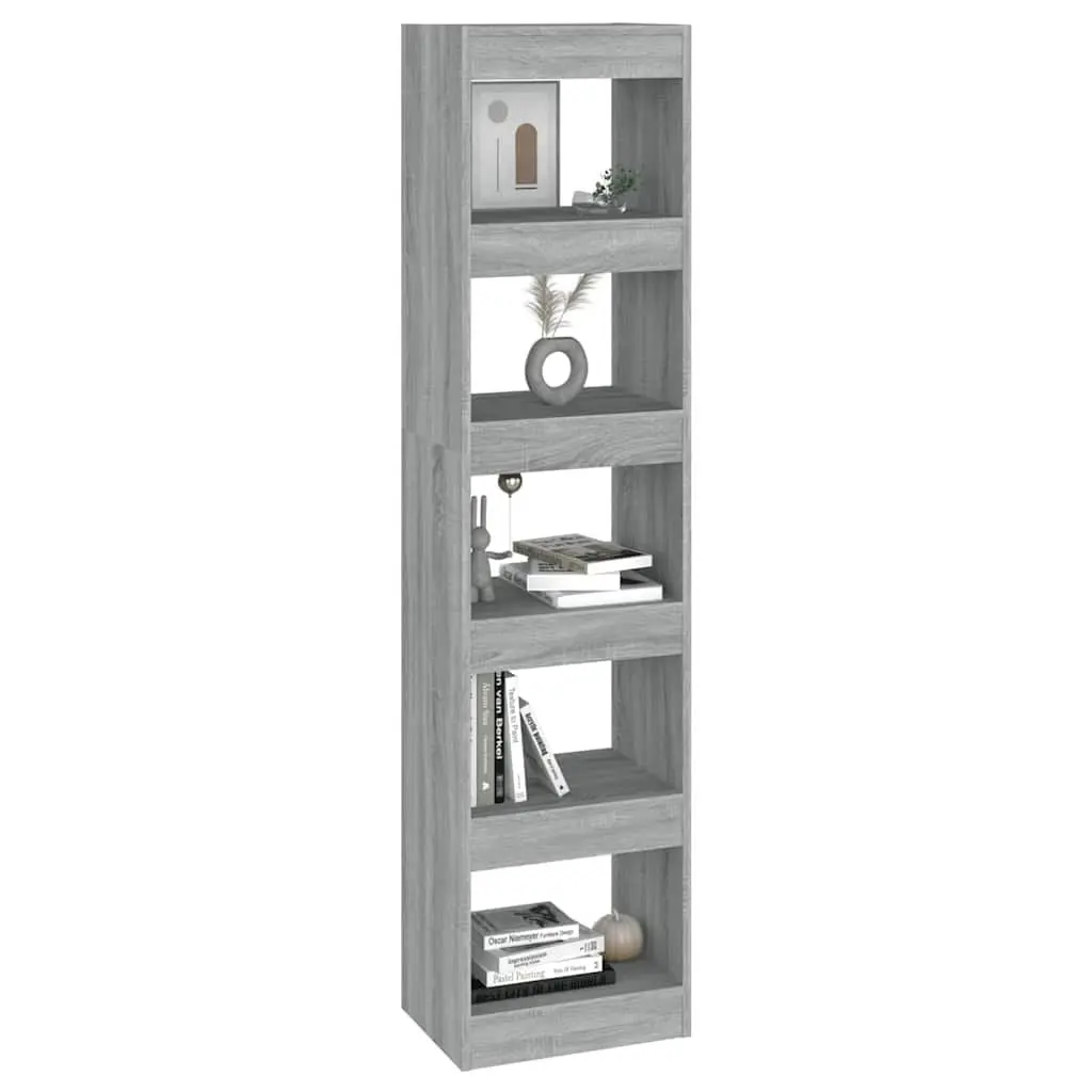 Grey Sonoma Book Cabinet with Room Divider Function
