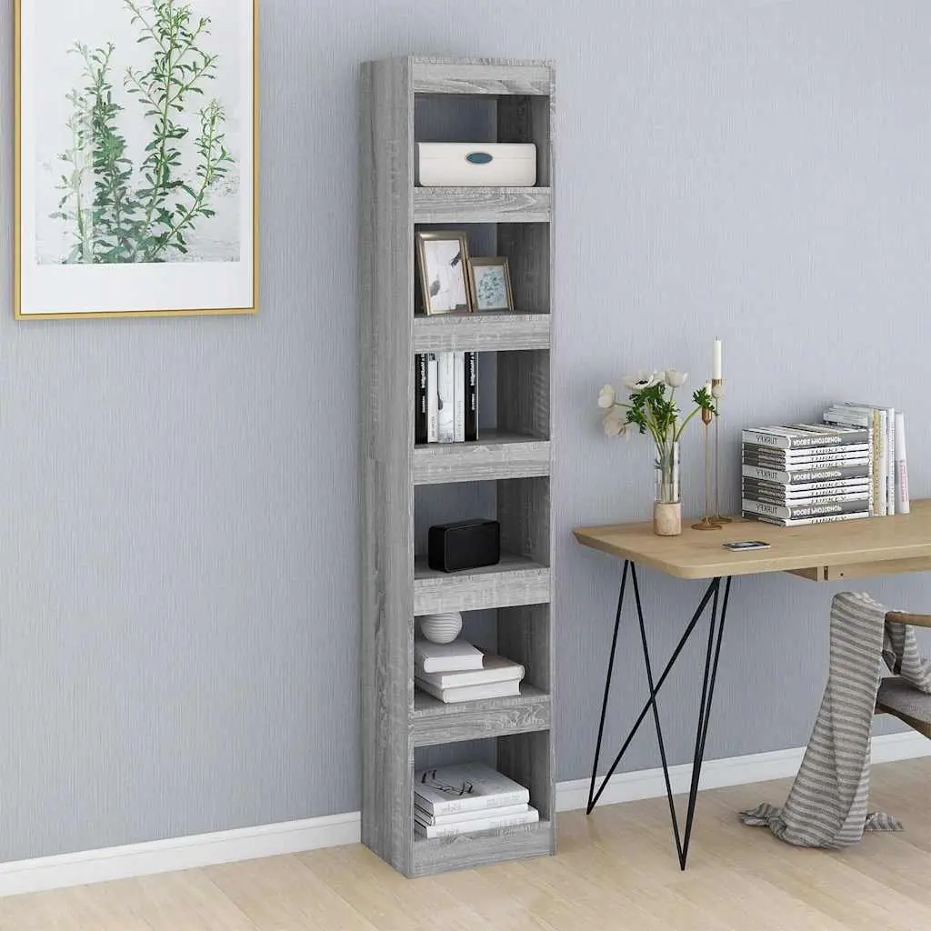 Grey Sonoma Book Cabinet Room Divider 40x30x198cm