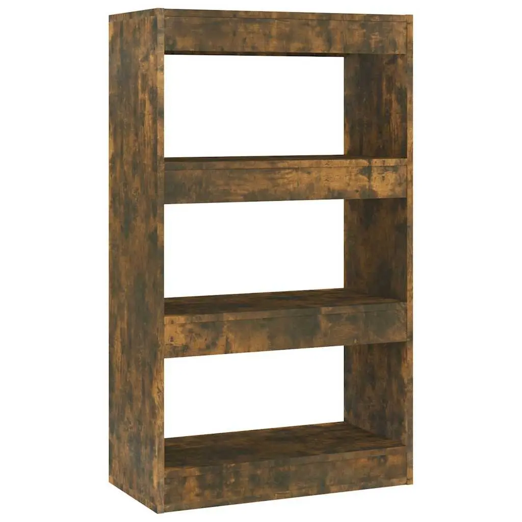 Smoked Oak Book Cabinet with Room Divider Function