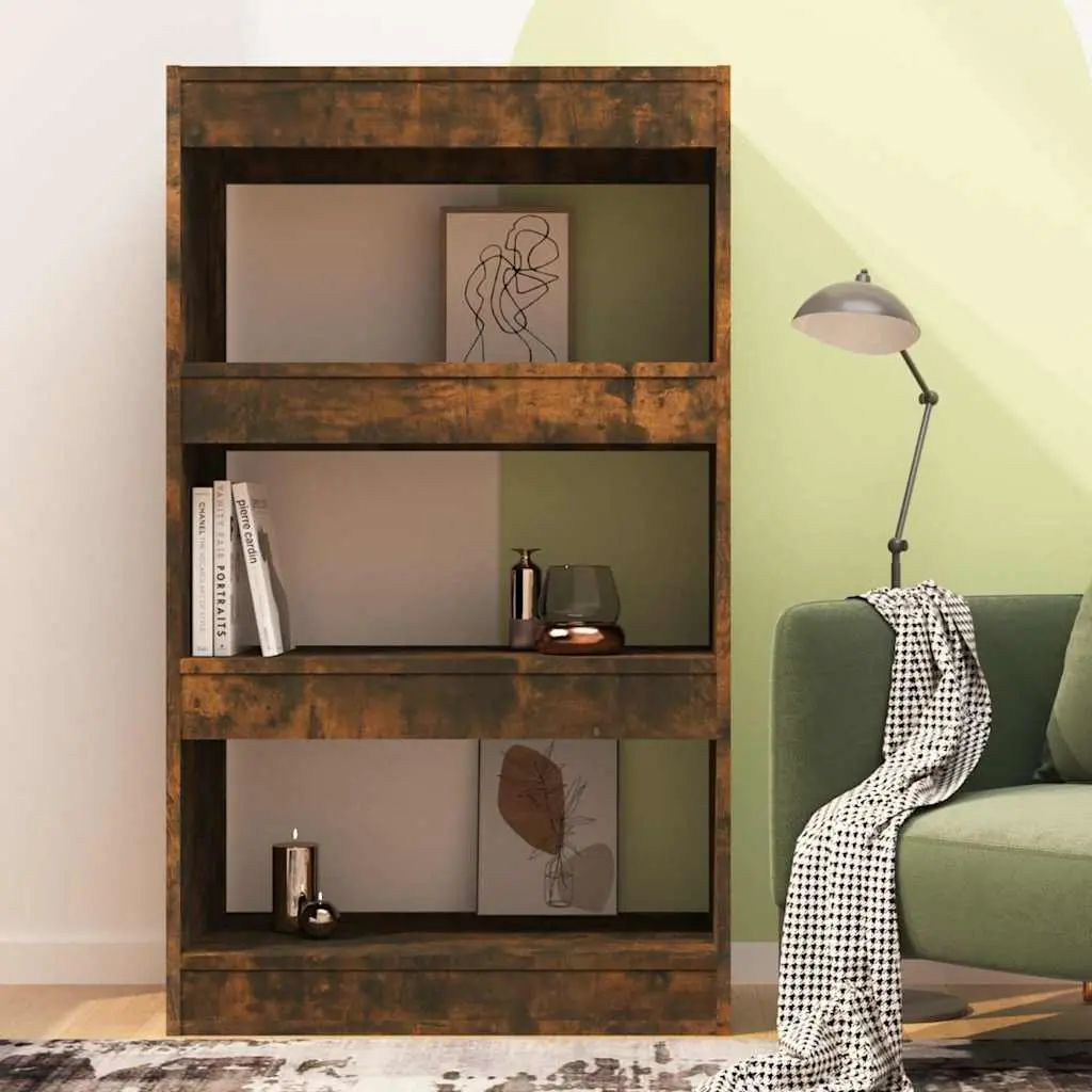 Smoked Oak Book Cabinet with Room Divider Function