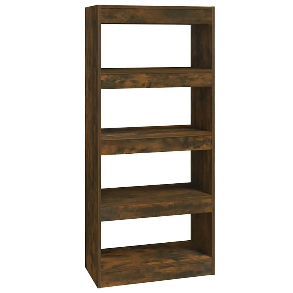 Smoked Oak Book Cabinet Room Divider