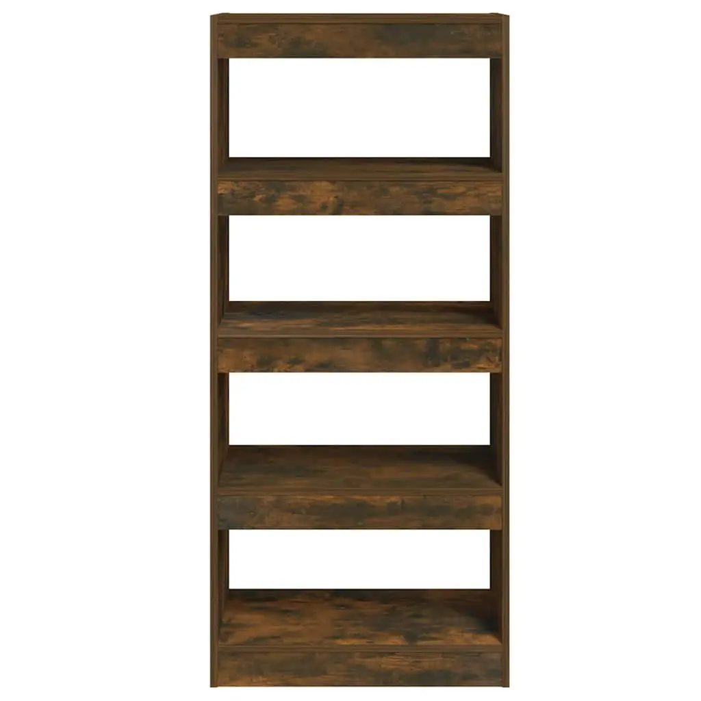 Smoked Oak Book Cabinet Room Divider