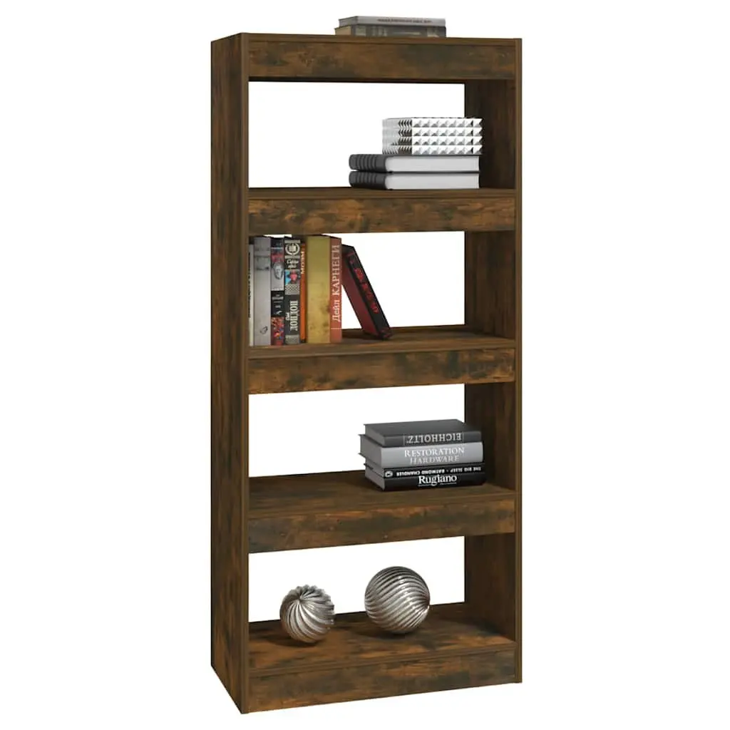 Smoked Oak Book Cabinet Room Divider