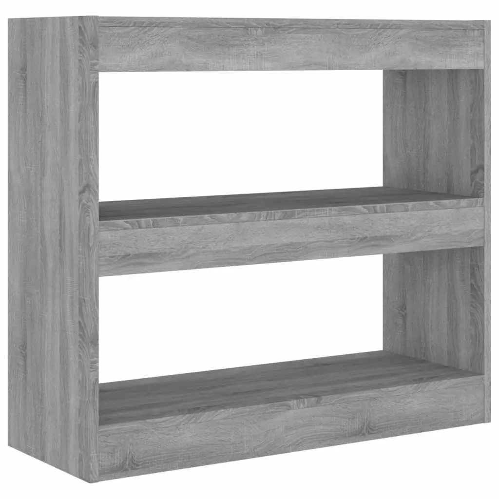 Grey Book Cabinet Room Divider with Ample Storage