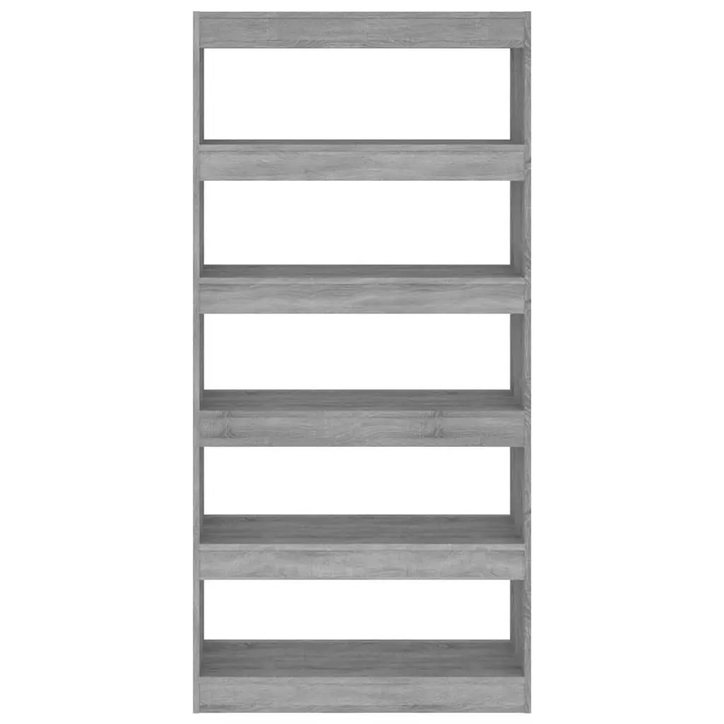 Grey Sonoma Book Cabinet with Room Divider Functionality