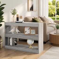 Sturdy Grey Sonoma Book Cabinet with Versatile Design
