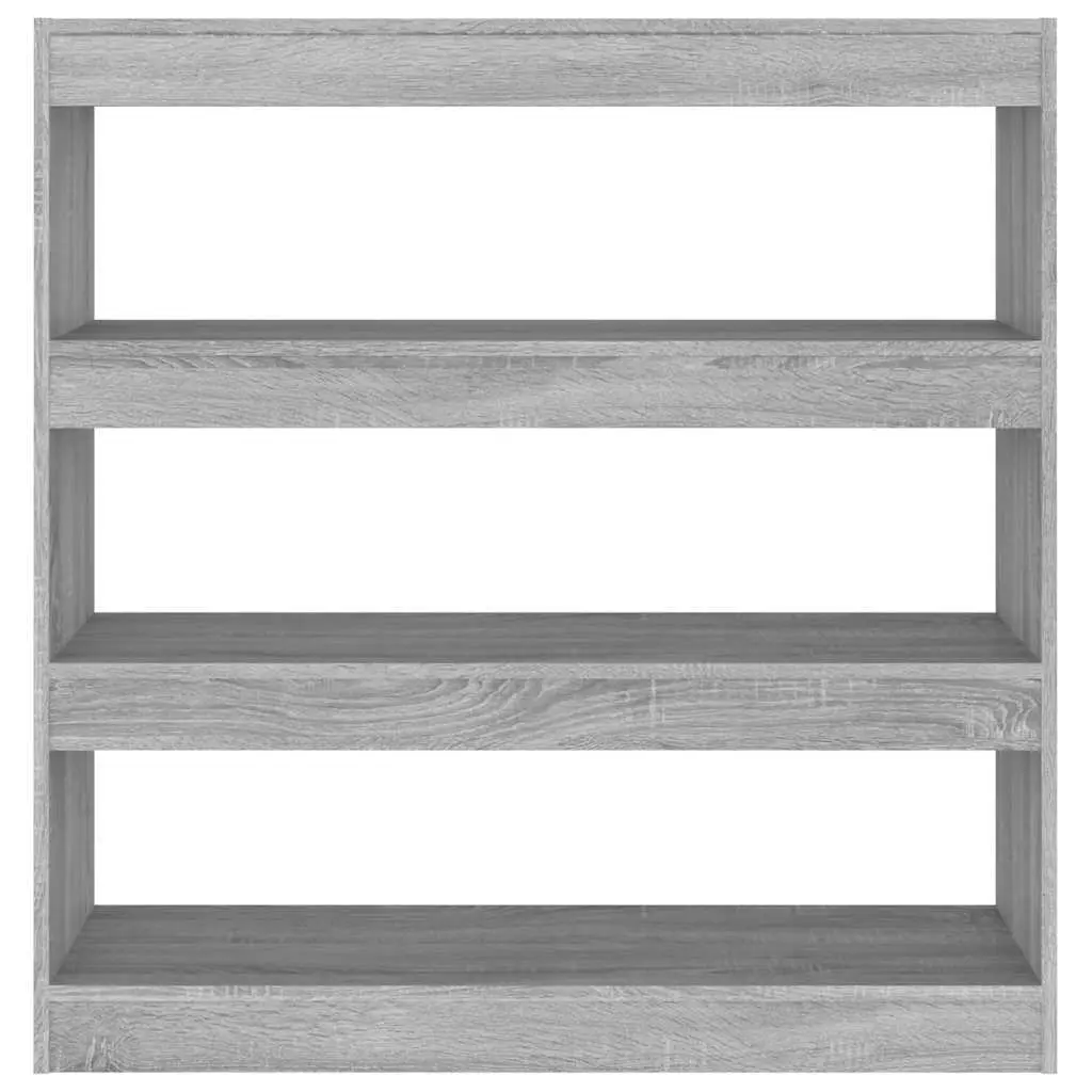 Book Cabinet Storage Organiser Grey Sonoma Open Shelving Unit 100 x 30 x 103 cm