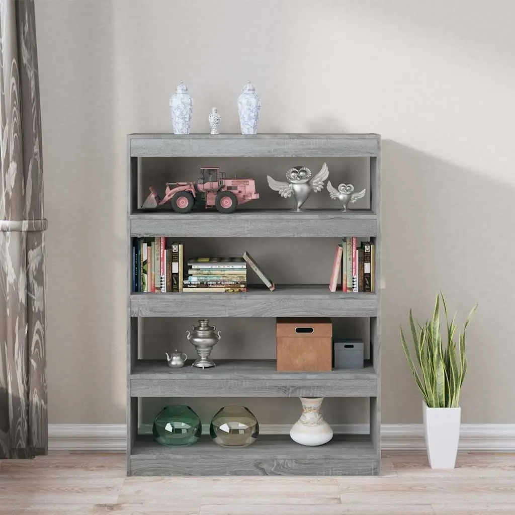 Grey Book Cabinet and Room Divider
