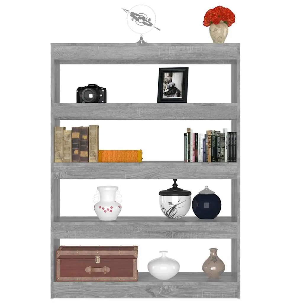 Grey Book Cabinet and Room Divider