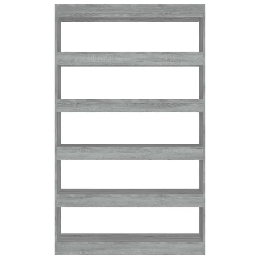 Book Cabinet Wooden Grey 100 x 30 x 166 cm Shelving Storage Room Divider
