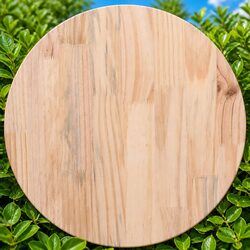 Round Solid Wood Table Top Ø30cm Brown Dining Coffee Tables Indoor Furniture