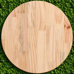 Round Solid Wood Table Top Ø40cm x 2.5cm Brown Dining Coffee Tabletop