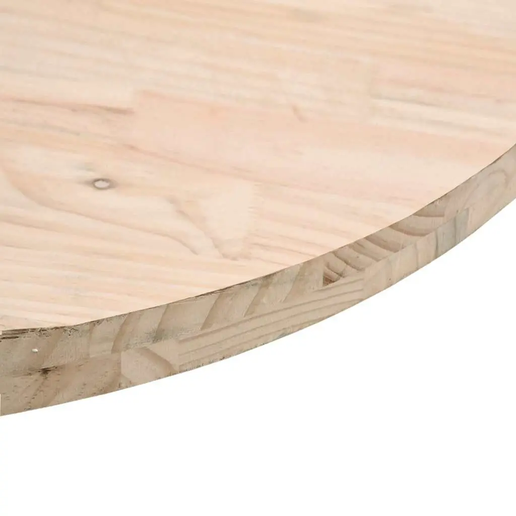 Solid Wood Round Table Top Ø40cm x 2.5cm Brown