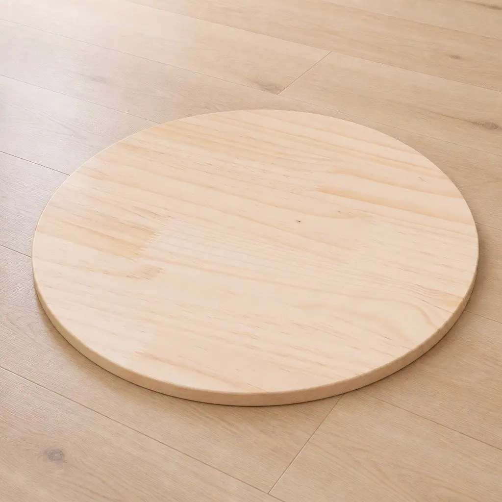 Round Solid Pinewood Table Top 50cm