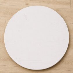 White Solid Pine Wood Round Table Top for Dining