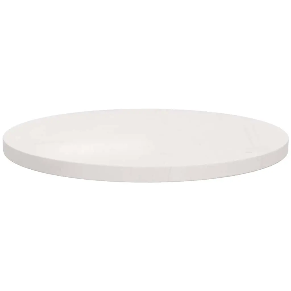 White Solid Pine Wood Round Table Top for Dining