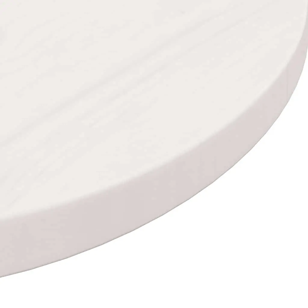 White Solid Pine Wood Round Table Top for Dining