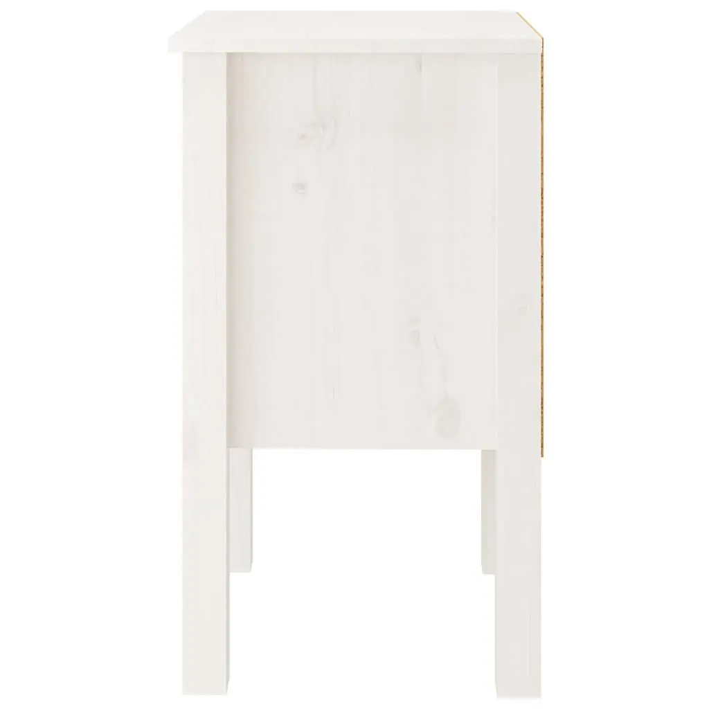 White Bedside Cabinet Set 2 pcs 40x35x61.5 cm